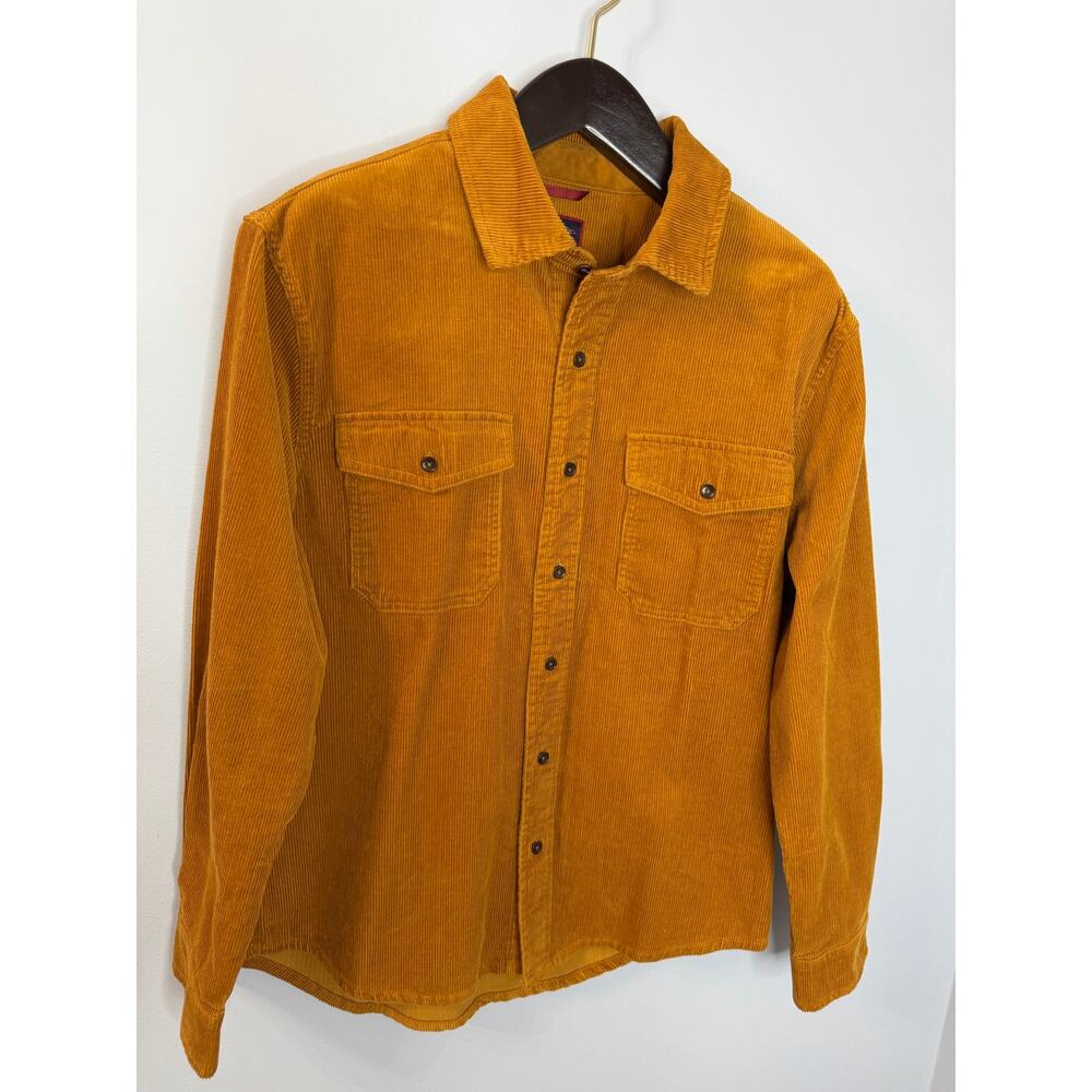 Untuckit Corduroy Utility Shirt Button Doen Men's L Ora Preppy - Picture 2 of 11